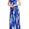 Elora Metallic Floral Gown