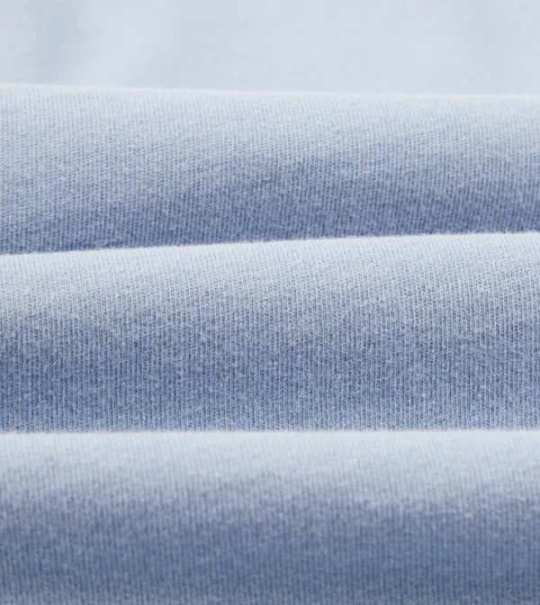 Light Indigo Cotton Crew Neck Hiking T-Shirt