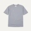 Grey Cotton Crew Neck Hiking T-Shirt