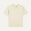 Antique White Cotton Crew Neck Hiking T-Shirt
