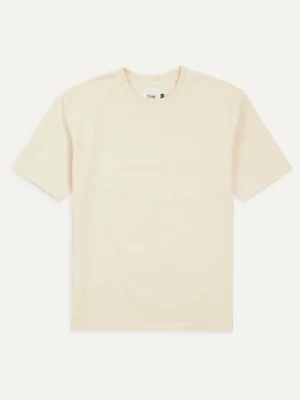 Antique White Cotton Crew Neck Hiking T-Shirt